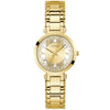 Guess Clear Crystal Gold Watch