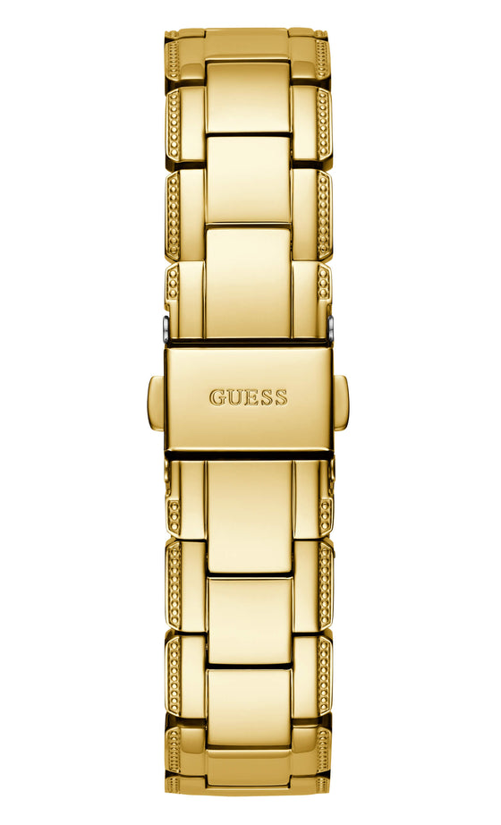 Guess Clear Crystal Gold Watch