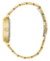 Guess Clear Crystal Gold Watch