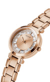 Guess Clear Crystal Rose Gold Watch
