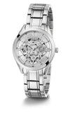 Guess Clear Cut Silver Watch