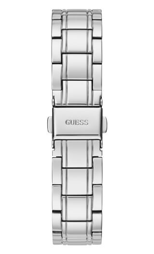 Guess Clear Cut Silver Watch