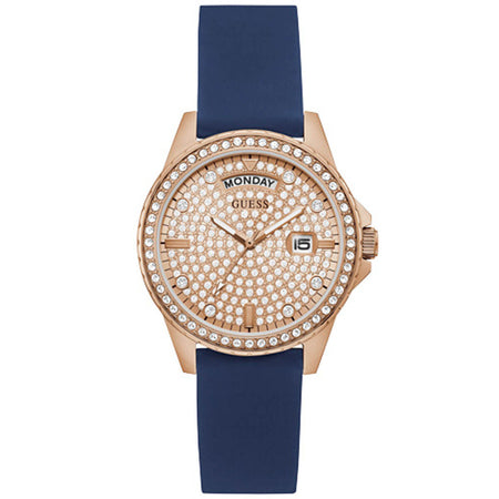 Guess Comet Rose Gold & Navy Watch