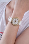 Guess Crown Jewel Gold Watch