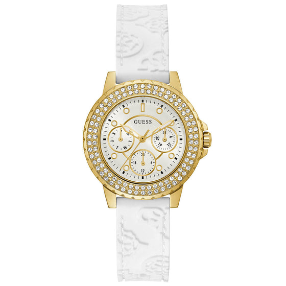 Guess Crown Jewel Gold Watch