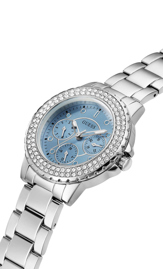 Guess Crown Jewel Silver Watch
