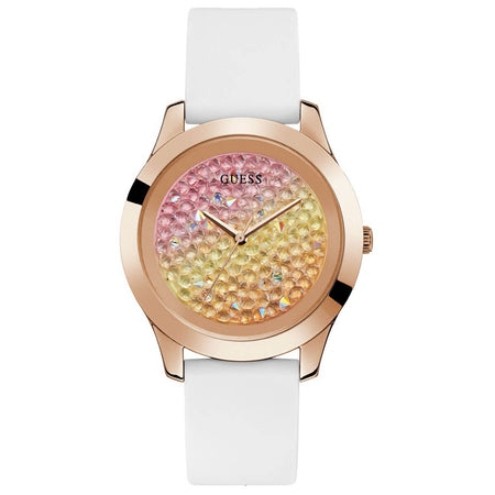 Guess Crush Rose Gold & White Watch