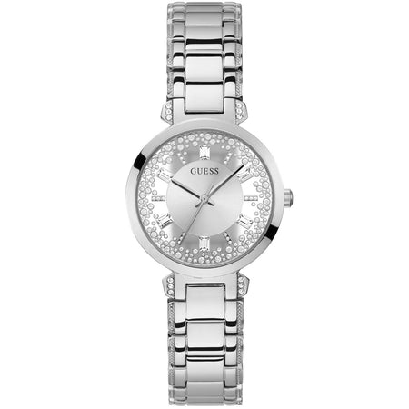 Guess Crystal Clear Silver Watch