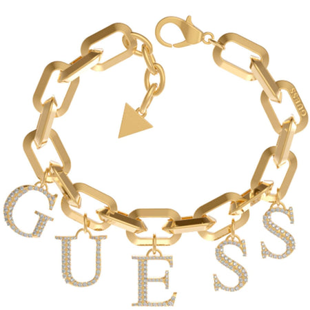 Guess Crystal Harmony Multi Charm Gold Bracelet