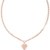 Guess Falling In Love Rose Gold Necklace