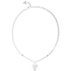 Guess Falling In Love Silver Necklace
