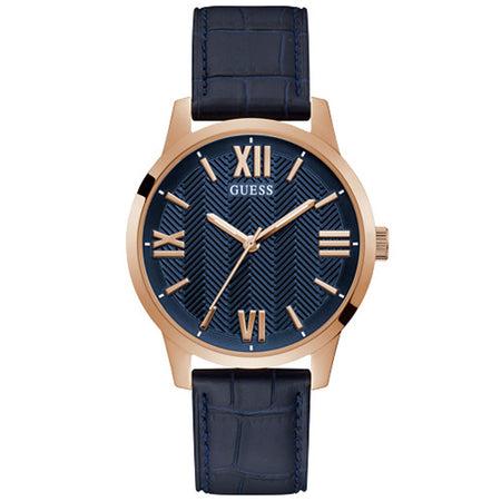 Guess Gents Campbell Rose Gold & Navy Watch