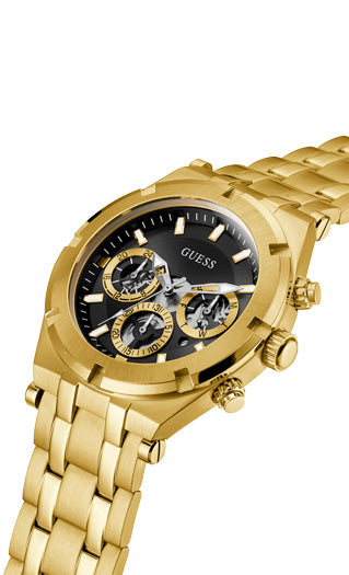 Guess Gents Continental Gold Watch