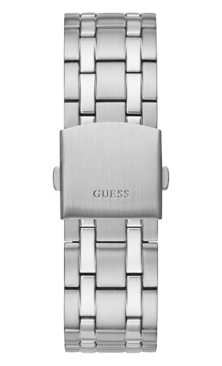 Guess Gents Continental Silver Watch