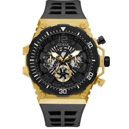 Guess Gents Exposure Gold & Black Watch