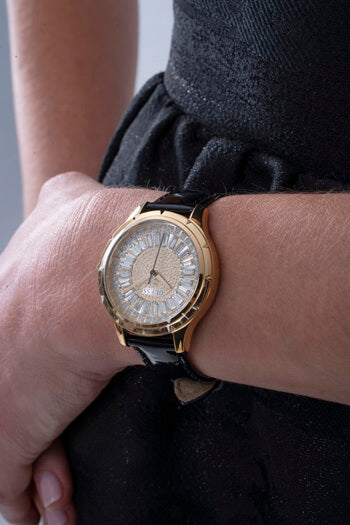 Guess Glamour Gold & Black Watch