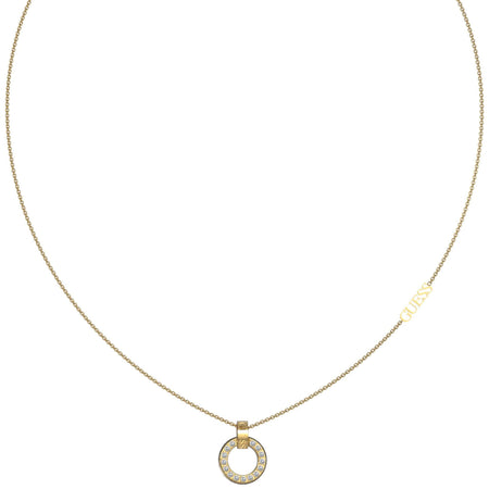 Guess Gold Circle Lights Necklace