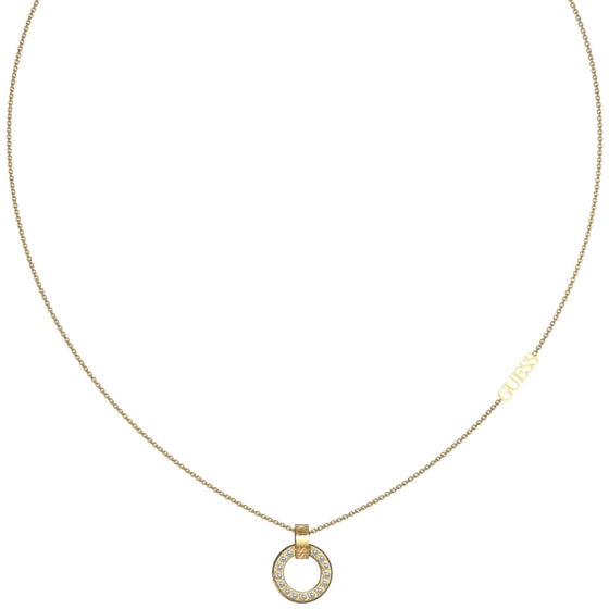 Guess Gold Circle Lights Necklace