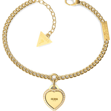 Guess Gold Fine Heart Bracelet