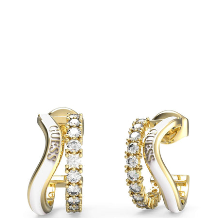 Guess Gold Perfect Liaison Hoop Earrings