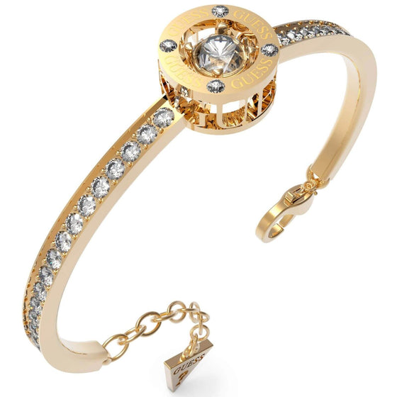 Guess Gold Solitaire Crystal Bangle