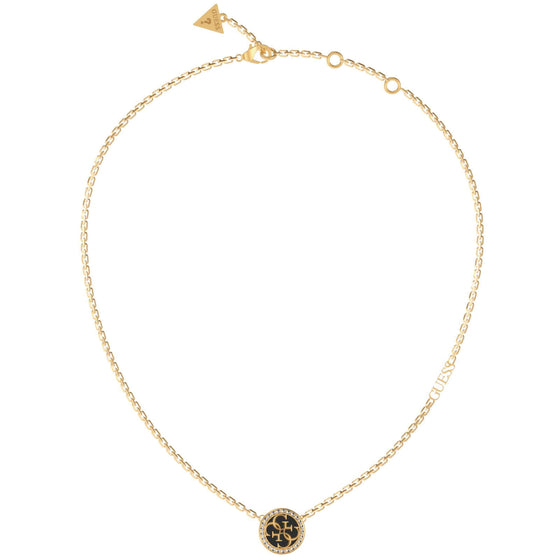Guess Life In 4G Logo Gold Necklace