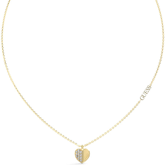 Guess Lovely Heart Gold Necklace