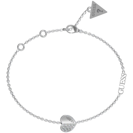 Guess Lovely Heart Silver Bracelet