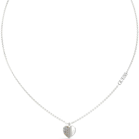 Guess Lovely Heart Silver Necklace