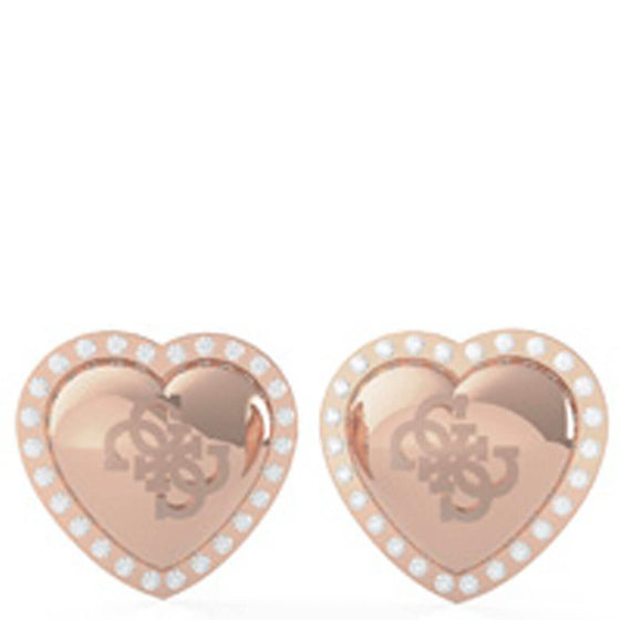 Guess Rose Gold That's Amore Stud Earrings