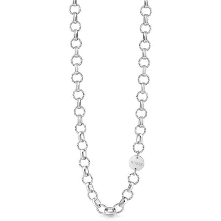 Guess Silver Chain Reaction Necklace