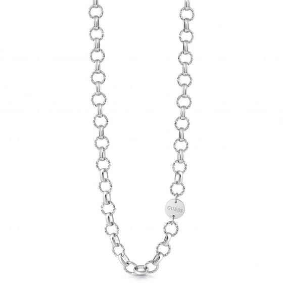 Guess Silver Chain Reaction Necklace UBN2904L1