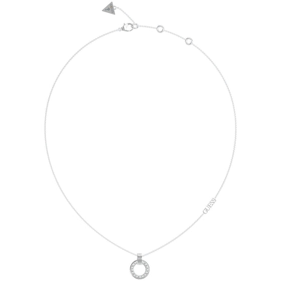 Guess Silver Circle Lights Necklace