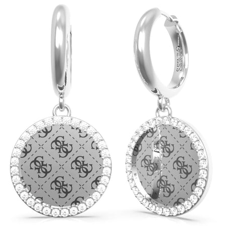 Guess Silver Harmony Hoop Earrings