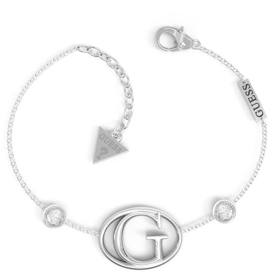 Guess Silver Iconic Logo Bracelet