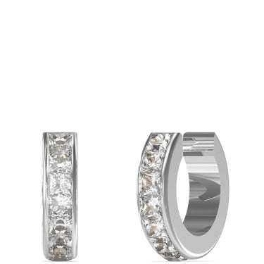 Guess Silver Small Huggie Earrings