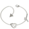 Guess Across My Heart Silver Bracelet