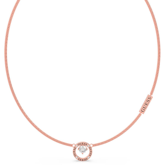 Guess All Around You Rose Gold Necklace 