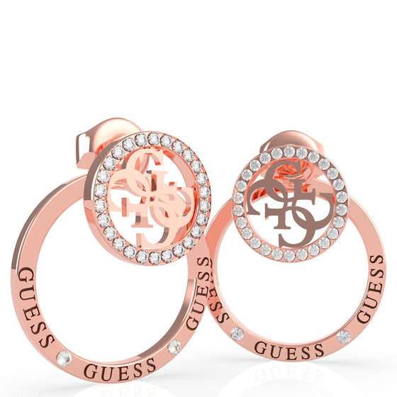 Guess Equilibre Rose Gold Earrings