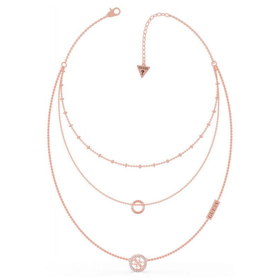 Guess Equilibre Rose Gold Layered Necklace
