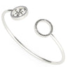 Guess Equilibre Silver Bangle
