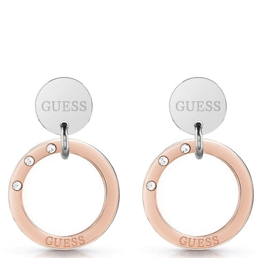 Guess Eternal Circle Earrings - Two Tone