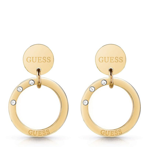 Guess Eternal Circles Gold Earrings 