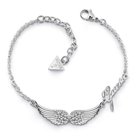 Guess Fly With Me Silver Wing Bracelet