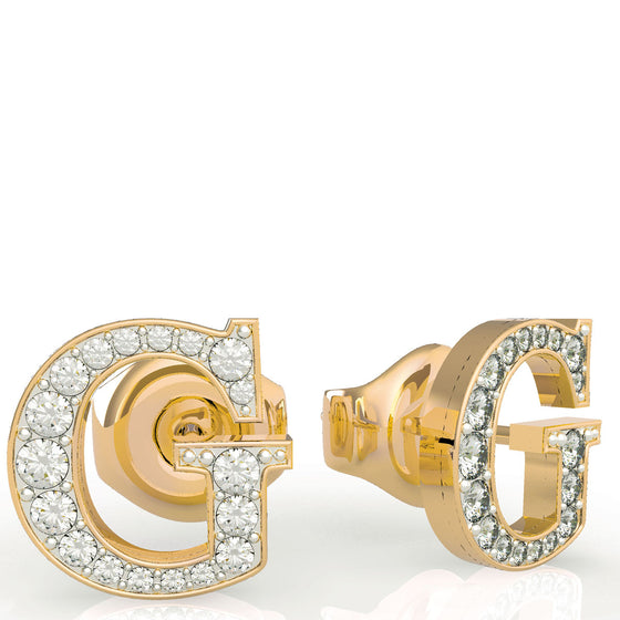 Guess G Logo Gold Stud Earrings