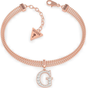 Guess G Multi Chain Rose Gold Bracelet ubb79086-l 