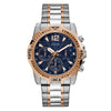 Guess Gents Commander Silver & Rose Gold Watch