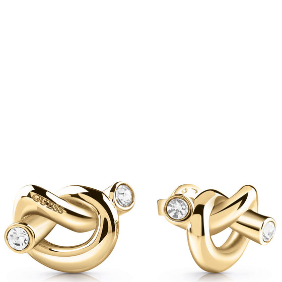 Guess Knot Gold Earrings