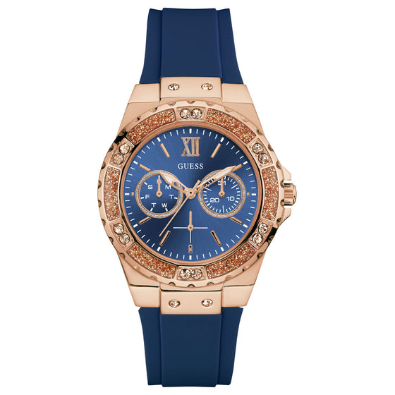 Guess Limelight Rose Gold & Navy Watch