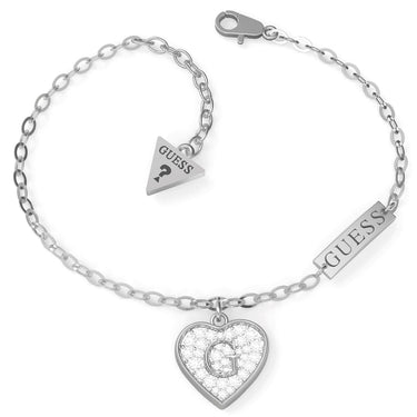 Guess Shine & Heart Silver Bracelet